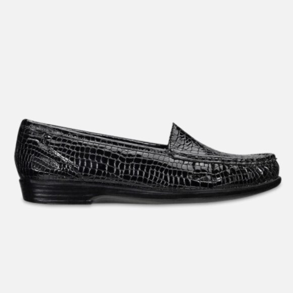 New Size 7.5 Wide SAS Simplify Everyday Loafer in Black Croc (ABBA) - Picture 2 of 16